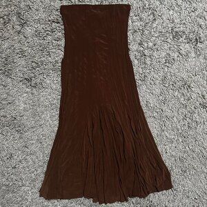 2000s Vintage Strapless Maxi Forest Fairy Dress Size S